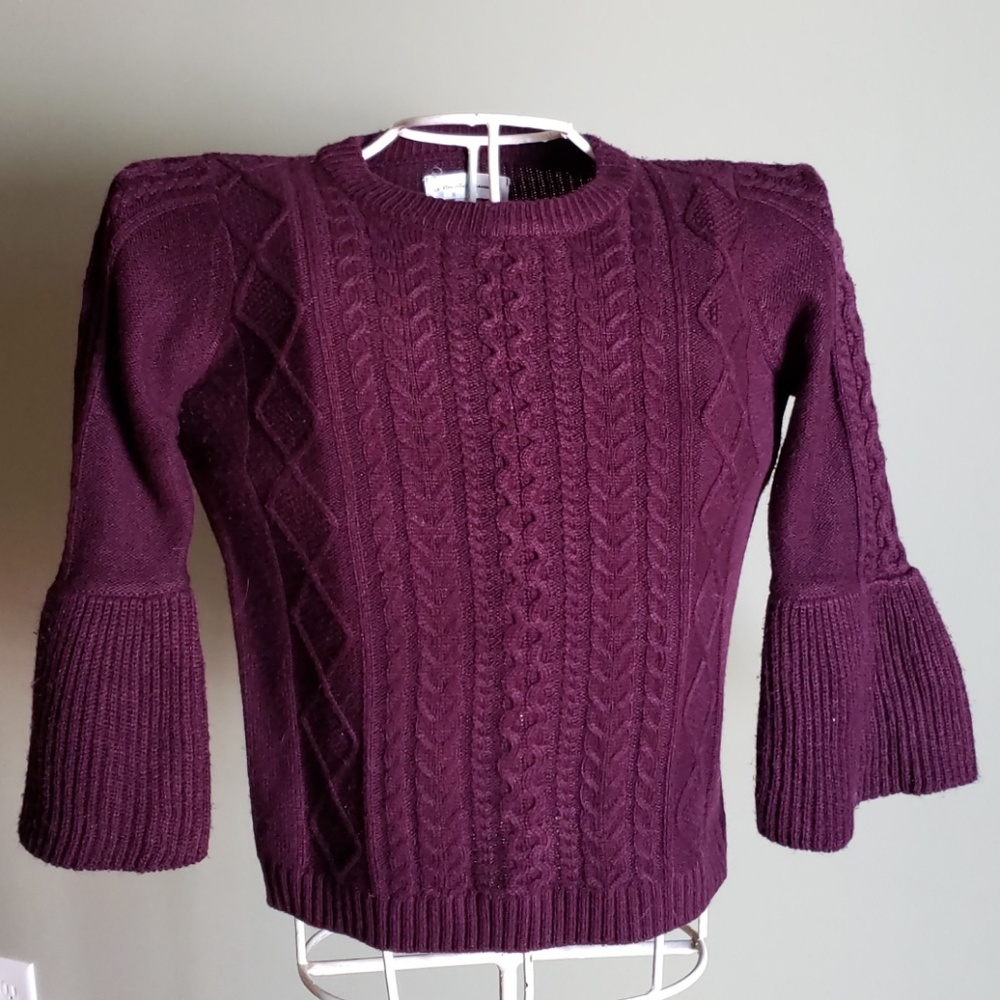 Cable knit sweater